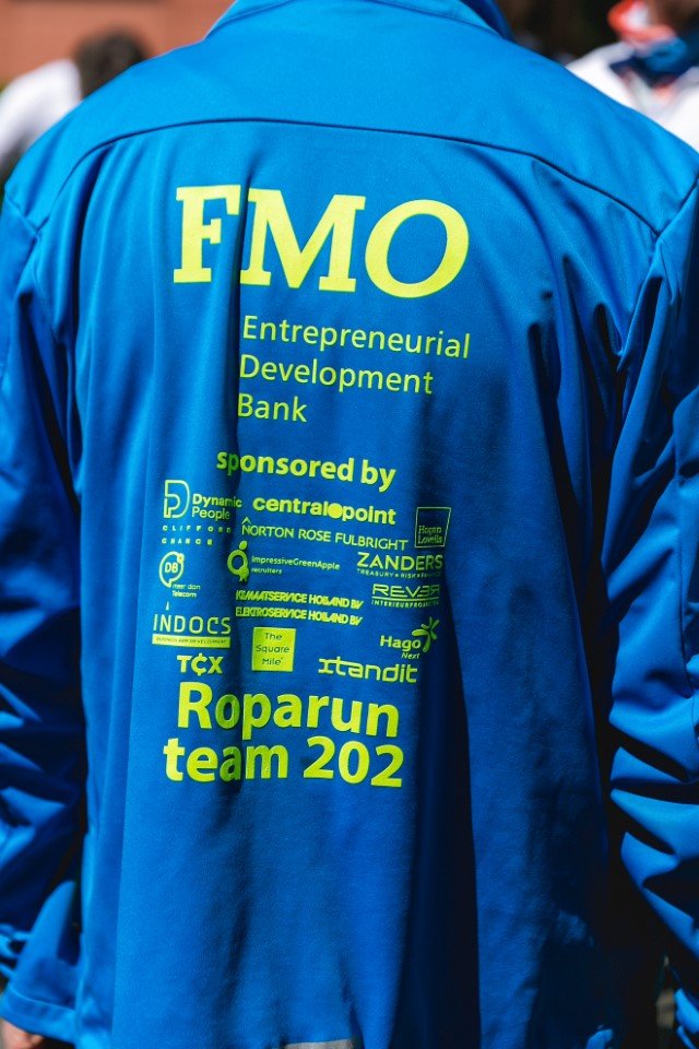 FMO roparun team shirt