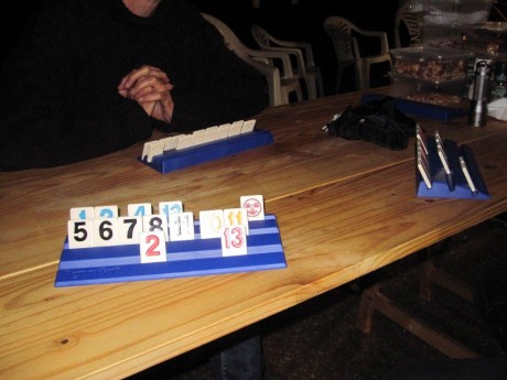 rummikub - time to play at the base camp